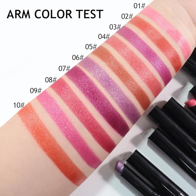 Mauve Pink Metallic Lipstick for Women,Lightweight Comfortable Non-Drying Shimmer Frosted Lipstick,Glitter Lip Gloss Stain Long Lasting Waterproof Smudge Proof 24 Hour Full Coverage Lip Makeup,Vegan