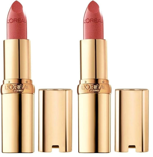 L'Oreal Paris Colour Riche Original Creamy, Hydrating Satin Lipstick with Argan Oil and Vitamin E, Tropical Coral, 1 Count (Pack of 2)