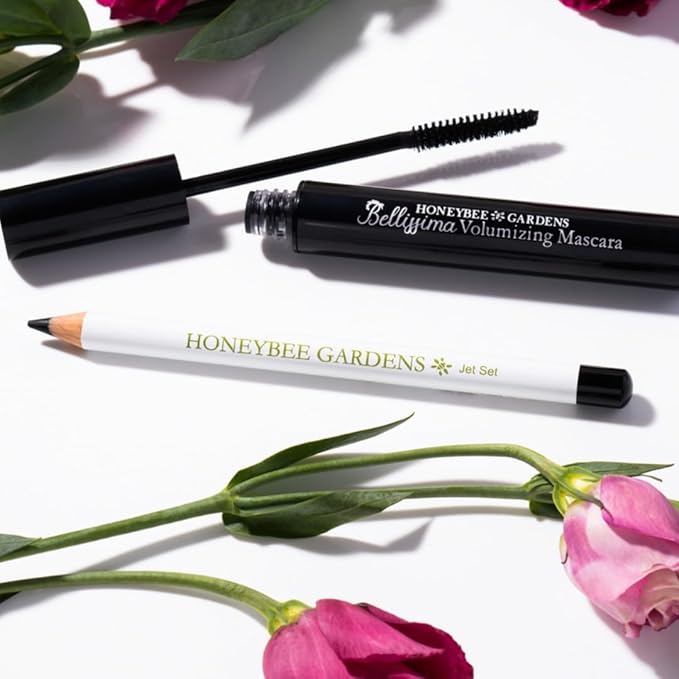 Honeybee Gardens Effortless Eye Liner Pencil in Jet Set Black, Rich Pigmentation, Smooth, Long-Wearing, Vegan, Gluten-Free
