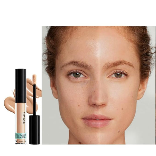 Liquid Concealer for Older Women, Under Eye Brightener Full Coverage Concealer for Dark Circles, Spots, Lightweight Waterproof Foundation Makeup, Vegan & Cruelty-Free, 03 Light Medium