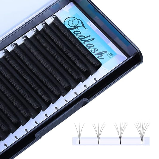Volume Lash Extensions DD Curl 13mm 0.07mm 2D~20D Easy Fan Volume Lashes by FADLASH