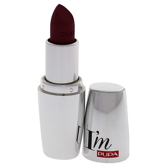 Pupa Milano I'M Matt Pure Color Lipstick - Velvety and Matt Lip Color - For Extraordinary Performance - Rich And Creamy Texture - 032 Fancy Mauve - 0.123 Oz