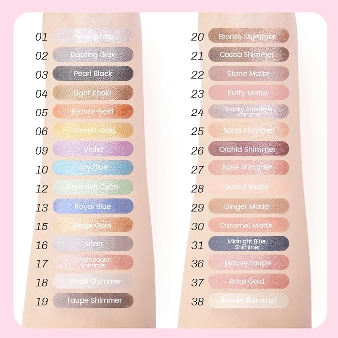 evpct 1Pcs Bronze Gold Shimmer Cream Eye Shadow Brightener Sticks for Eyes, Double Ended Cream Eyeshadow Stick Pencil Pen with Applicator, Eye Shadow Palette Highlighter Makeup Waterproof Pigmented 05