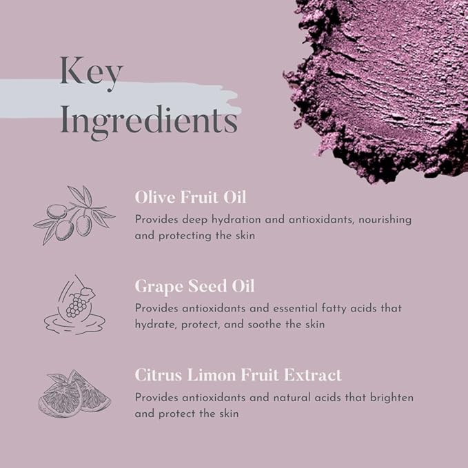 dome BEAUTY Diamond Eye Shadow - Vegan, Cruelty-Free Shimmer Eyeshadow, Easy-to-Blend Long-Lasting Eye Makeup, Paraben-Free, Sulfate-Free, Natural Metallic Eyeshadow - Iced Amethyst .07 oz