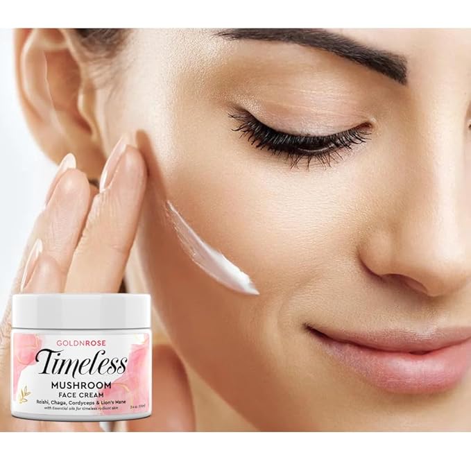 Zenrenu Anti Aging Moisturzer Face & Body Cream for Women - Reishi, Chaga, Cordyceps, Lion’s Mane Botanical Extracts & 8 Essential Oils for Silky Timeless Radiant Skin Tighening & Repair 3.4 oz