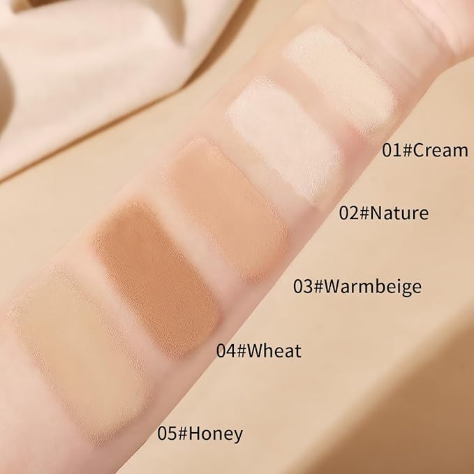 Face And Body Moisturizing Concealer Foundation,Flawlessly Covers Dark Circles, Wrinkles, Fine Lines. Features A Built-in Soft,Dense Brush Head.Medium-Dark And Natural Shades, 0.17 Oz (05#HONEY)