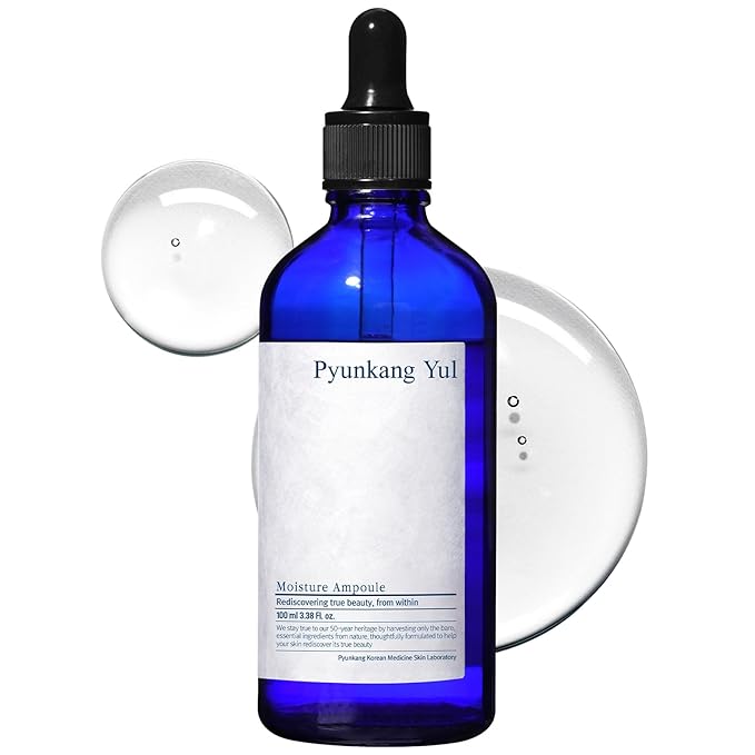 Pyunkang Yul PKY Moisture Ampoule - Korean Serum for Face - Making Moisture Barrier Maintaining the Skin Moisturized - Daily Face Moisturizer for Oily and Combination Skin Types - 3.4 Fl Oz