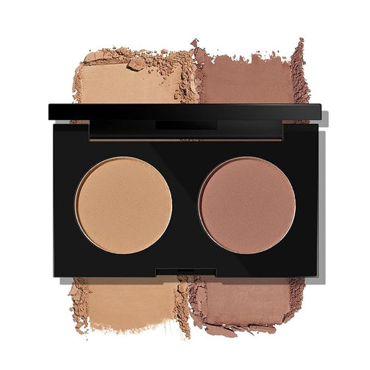 KYDA 2 Color Eyeshadow Palette, Taupe Brown and Matte Nude Eyeshadow Powder, Highly Pigment, Soft and Blendable Makeup for Daily Look -04