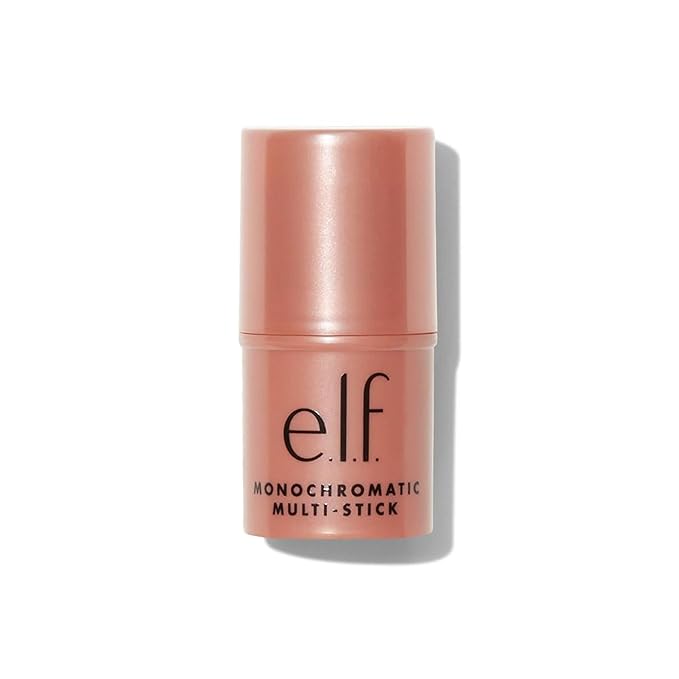 e.l.f. Monochromatic Multi Stick, Travel-Sized Luxuriously Creamy & Blendable Color For Eyes, Lips & Cheeks, Vegan & Cruelty-Free, Bronzed Cherry