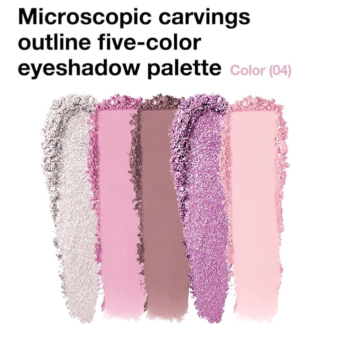5 Colors Eyeshadow Palette Makeup, Matte Shimmer Eye Shadow Palette, Long Lasting Naturing-Looking, paleta de sombras de ojos,Everyday to Eye Makeup Looks,Vegan & Cruelty-free 04#
