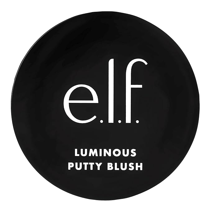 e.l.f. Luminous Putty Blush, Putty-to-Powder, Buildable Blush With A Subtle Shimmer Finish, Highly Pigmented & Creamy, Vegan & Cruelty-Free, Belize