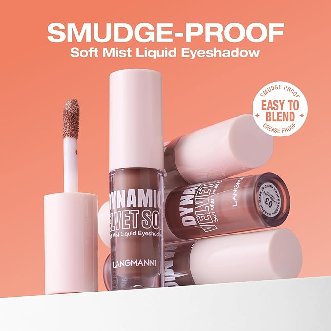 Jolilab 8 Colors Matte Liquid Eyeshadow With Subtle Shimmer Set Waterproof Long-Lasting Neutral Naked Smooth Creamy Eyeshadow Lightweight Gift for Girls and Women