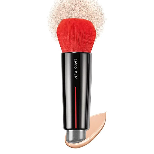 Kabuki Powder Foundation Brush, Powder Contour and Bronzer Brush, Portable Travel Kabuki Foundation Brushes, Foundation Brush for Liquid Blush, Angled Concealer Brush, Cream Blending Brush