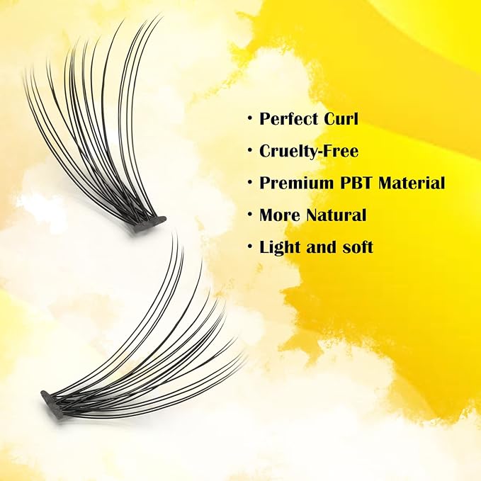 20D Lash Clusters, Individual Lashes, 240 Pcs Individual Lash Extensions, Volume Soft Lightweight Thickness 0.07mm C Curl False Eyelashes 10/11/12/13/14mm (10-14mm, Mixed）