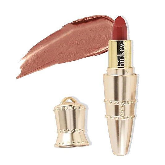 Hickey Lipstick Organic Haute Mess Terracotta Lipstick Shade Refillable, Long Lasting Lipstick for Women, Hydrating & Moisturizing Shade, Lip Color for Women, Gluten-Free & Vegan with Highly Pigmented