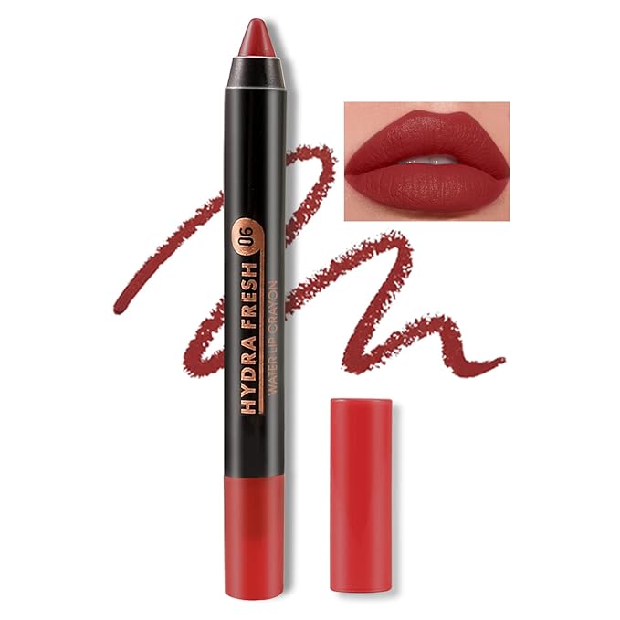 Boobeen Velvety Creamy Matte Lip Liner - Full Coverage High Pigment Waterproof Long Lasting Lipstick for Women, Matte Lip Color with Smooth Finish
