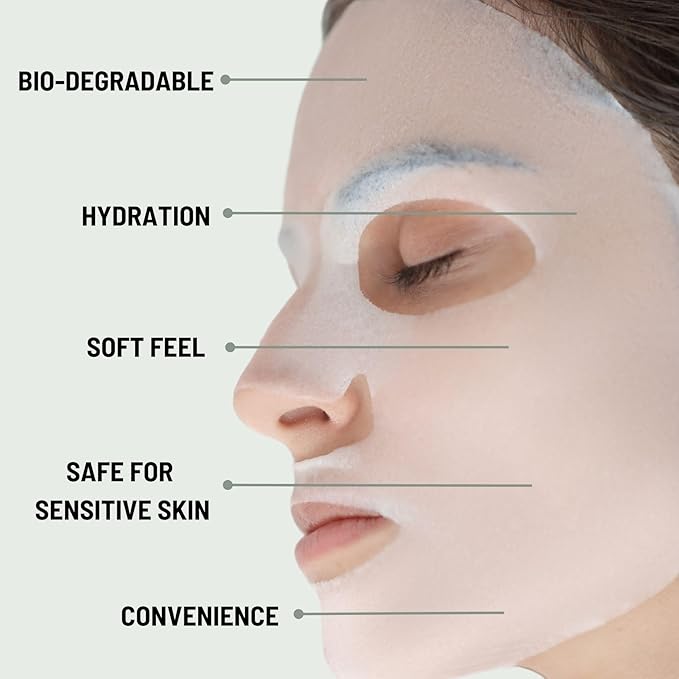 ORGAID Organic Sheet Mask | Made in USA (Vitamin C & Revitalizing, pack of 4)