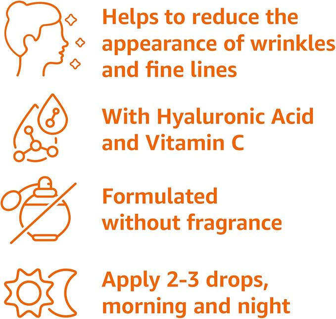 Amazon Basics Brightening Vitamin C Serum, 1 Fluid Ounce, 1-Pack