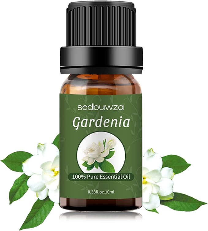 Sedbuwza Gardenia Essential Oil, Pure Organic Gardenia Fragrance Oil for Diffuser, Humidifier, Soap, Candle, Perfume