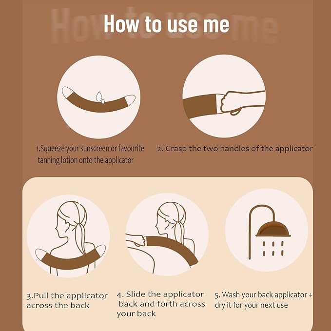 Yoseng 2-in-1 Self Tanner Brush Kit - For a Flawless & Easy Self-Tanning Experience, Rose gold kit