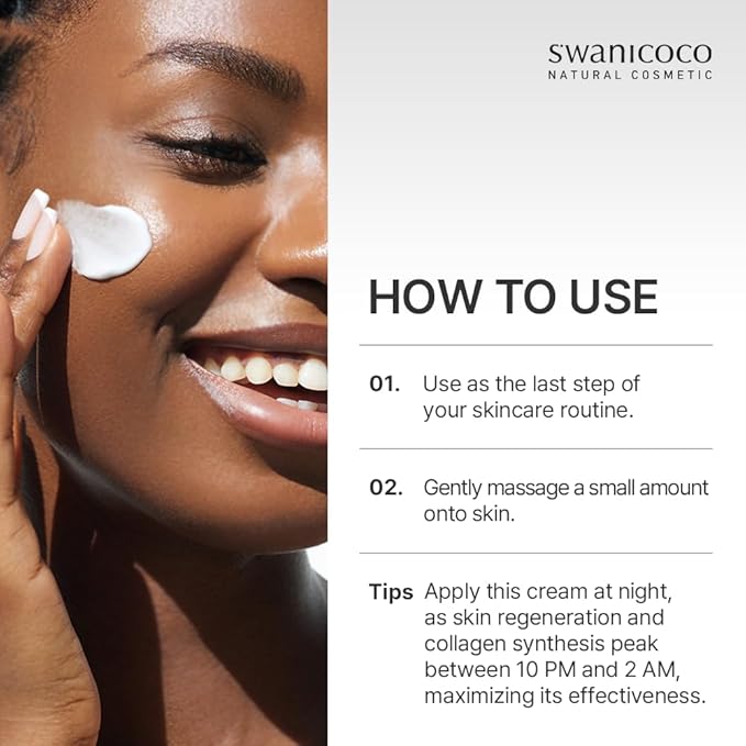 SWANICOCO PDRN Rejuvenating Repair Cream, 99.9% Pure Salmon (Sodium DNA), Bakuchiol, Cica Exosome, Niacinamide, Aging Care, Wrinkle Care, Intensive Glow, Skin Elasticity, 40ml 1.35 fl Oz