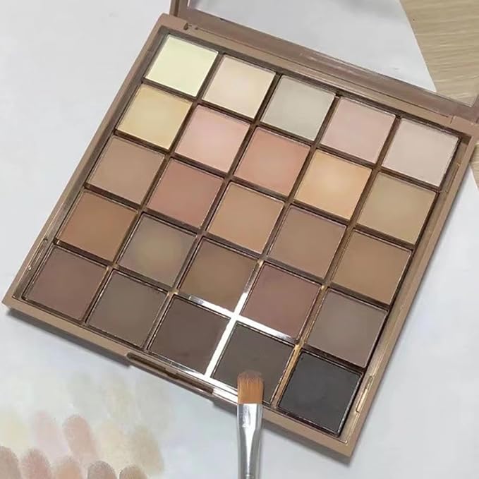 Matte Eyeshadow Eye Shadow Palette Makeup,Matte Naked, Ultra-Blendable, Naturing-Looking, Long Lasting, Neutral Nudes EyeShadow (25 Colors Matte Naked)