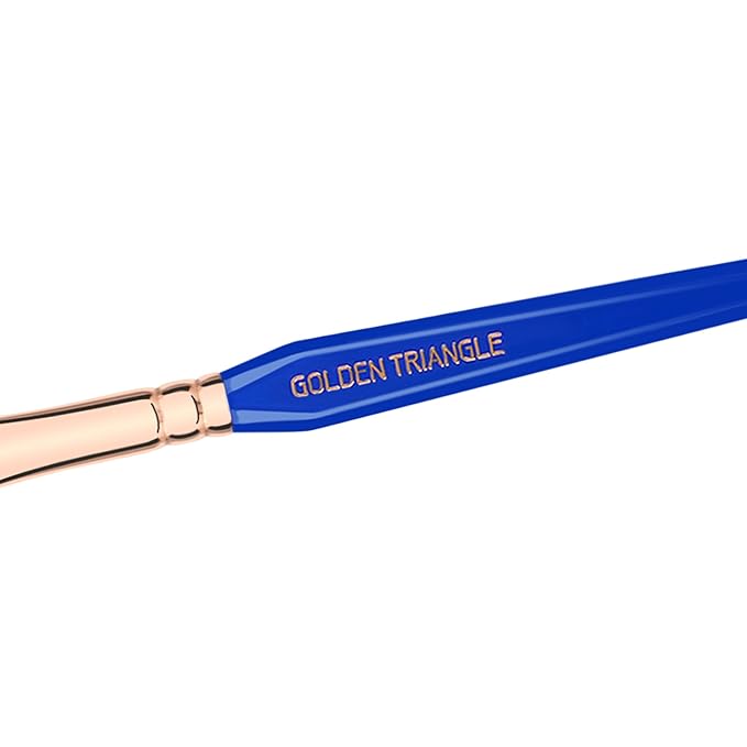 Bdellium Tools Professional Makeup Brush - Golden Triangle 934 Precision Concealer - With All Vegan and Soft Synthetic Fibers, For Concealing (Blue, 1pc)