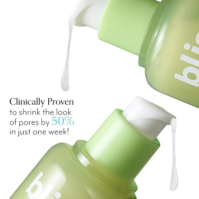 Bliss Niacinamide + Pore Vanish Complex Disappearing Act Serum – With Vitamin B3 + Green Tea - Reduces Pores & Dark Spots - Achieve Glass Skin - Clean, Cruelty-Free - 1 Fl Oz