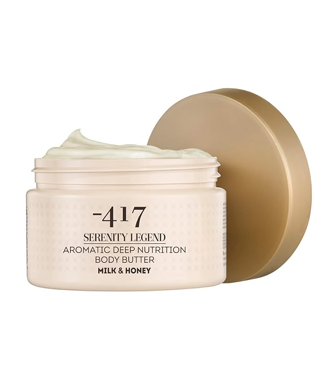 -417 Dead Sea Cosmetics Milk & Honey Deep Nutrition Body Butter For Dry Skin - Nourishes & Protects from UV Radiation - Softening Body Moisturizer - With Shea Butter & Aloe Vera - All Natural 8.4 oz