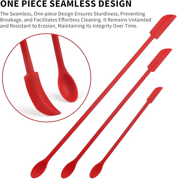 Makeup Spatula Tool for Cosmetics Beauty Kitchen Jar Mini Tiny Set Thin Blade -Reusable Long Beauty Small Spatula to Get Lotion Bottle Spatula