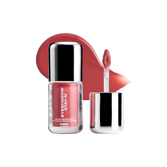 Sacheu Liquid Eyeshadow STAY-N Longwear Eye Makeup — Buildable Highly Pigmented & Blendable Eye Shadow Cream in Matte & Shimmer Finishes, Girly POP