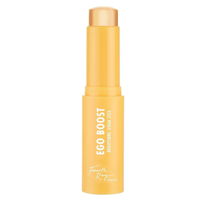 ColourPop Brightening Vitamin C Serum Stick - Radiance-Boosting Face Serum Stick for Glowy Summer Makeup Prep - Enriched with Turmeric to Help Approve the Appearance of Redness - Ego Boost (0.25 oz)
