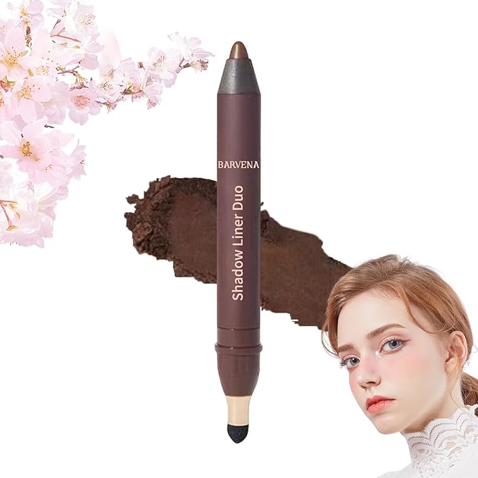 Shinalify Eyeshadow, Shadow Liner 2-in-1 Eyeliner & Eyeshadow, Silky Application, Highlighter Matte Crayon Eyeliner Pen, Easy to Apply, Creating Natural Eye Makeup (06)