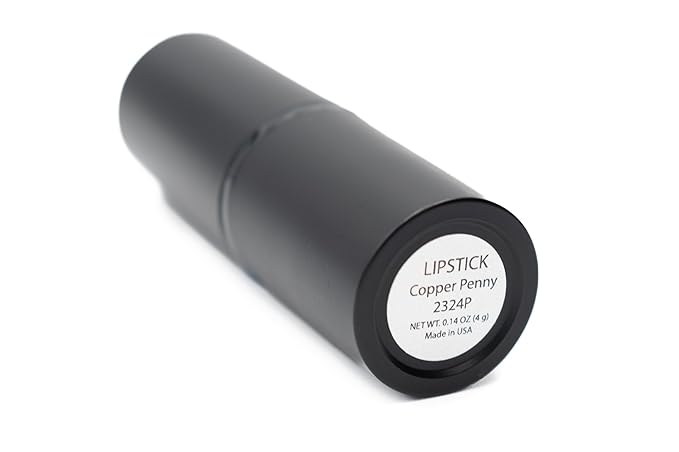 Copper Penny Gold Flecked Rust Red Lipstick Color Shimmering Paraben Free, No Animal Testing & Cruelty Free Lip Makeup Color