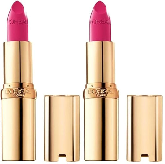 L'Oreal Paris Colour Riche Original Creamy, Hydrating Satin Lipstick with Argan Oil and Vitamin E, Miss Magenta, 1 Count (Pack of 2)