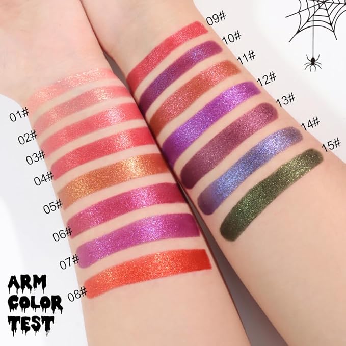 Rose Red Metallic Lipstick for Women,Lightweight Non-Drying Shimmer Frosted Lipsticks,Glitter Lip Gloss Stain Long Lasting Waterproof No Smudge Proof No Transfer 12 Hour,Cruelty-Free Makeup