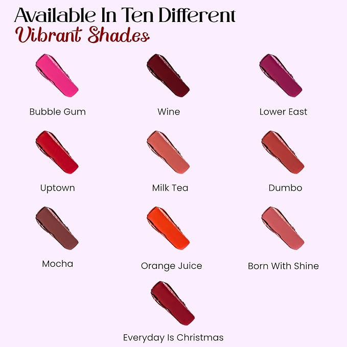 M2U NYC Barbie Pink Moisturizing Lipstick with Semi-Matte Finish – Intense Pigment, Full Coverage, Non-Drying, Creamy Formula with Hydrating Lip-Loving Ingredients – Cruelty-Free (Bubble Gum)