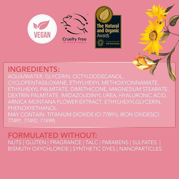 Rachel Couture Lightweight Liquid Foundation with Buildable Coverage & Matte Finish | Vegan & Cruelty-Free | Skin-Nourishing Arnica Extract Infusion - 1.18 Fl Oz - Dune