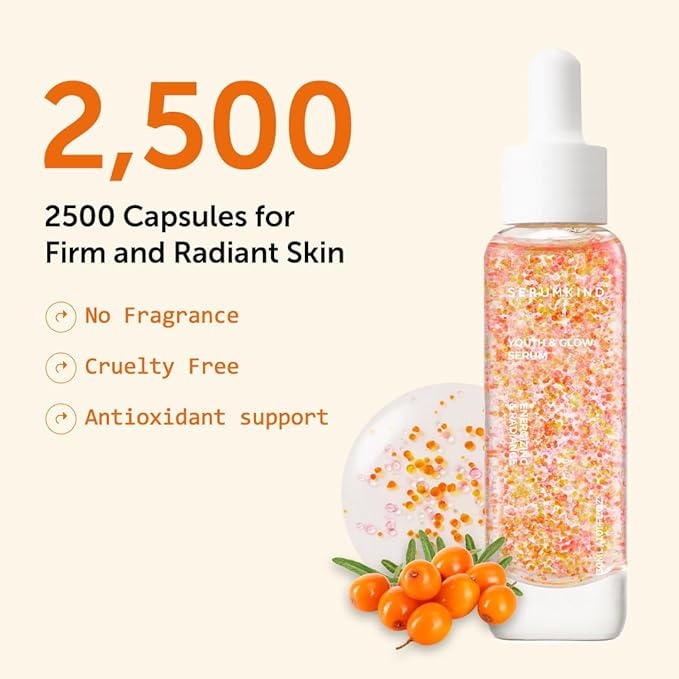 SERUMKIND Vitamin C Serum for Face Korean Skincare – Brightening for Dark Spots, Pore Refining, Discoloration Correcting – With Niacinamide – Reduces Fine Lines and Wrinkles