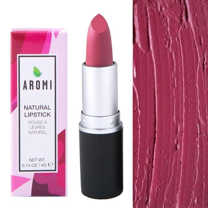 Aromi Natural Lipstick | Vegan, Cruelty-free Beauty, Handcrafted, Small Batch, Dye-free, Palm-free (Berry Fuchsia)