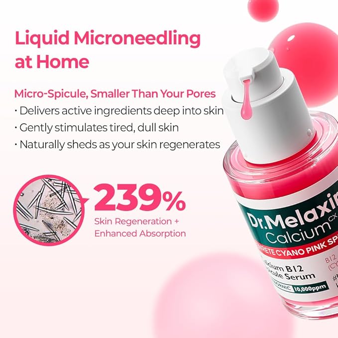 Dr.Melaxin Cemenrete Cyano Pink Spicule Serum with Calcium, pore tightening refines pores tightening serum 1.01 fl. oz.