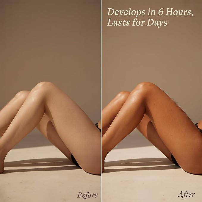 Self Tanner Tanning Mousse Kit - USA Made with Natural & Organic Ingredients, Self Tanner Mousse and Mitt, Tan Kit, Fake Tan Tanning Foam, Medium to Dark, Sunless Tanners Best Sellers