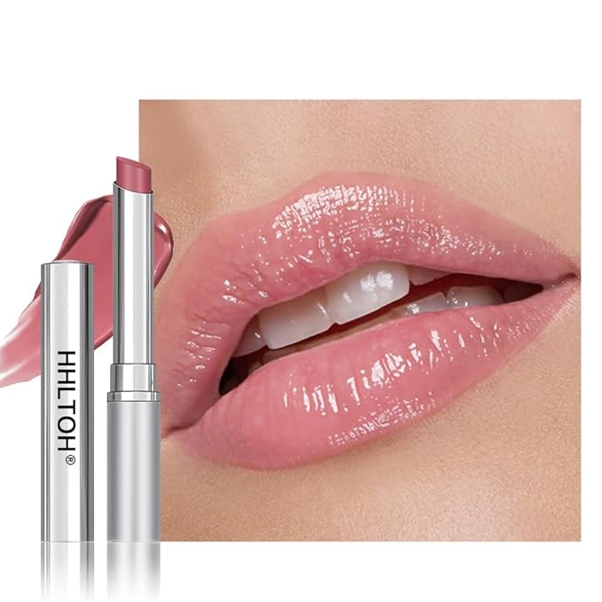 Pink Honey Lipstick Tinted Butter Lip Balm for Women, Natural Sheer Moisturizing Nourishing Hydrating Pink Honey Shine Tint Lipstick Tinted Lip Stain Gloss with a Hint of Natural Cherry Vegan