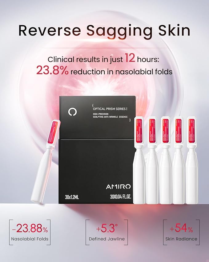 AMIRO PDRN Face Serum – High-Potency Salmon DNA Ampoule with Nano Liposome Technology, Skin Firming & Hydrating Essence – Must Be Used with AMIRO Microcurrent Facial Device – 0.04 fl.oz x 30