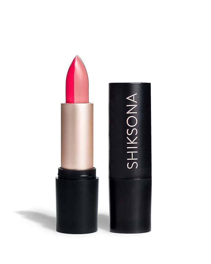 ShikSona Full Coverage Split Bullet Matte Lipstick | Vegan | Gluten, Paraben and Cruelty Free, Creamy Lipstick in a Pink Nude/Watermelon Pink Matte combo (Multitasker)