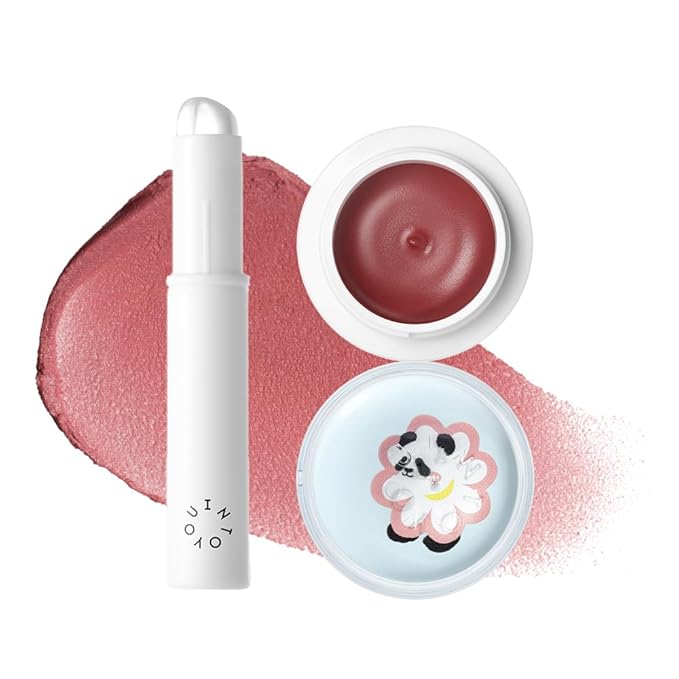 INTO YOU x M.Lan Panda Matte Liquid Lipstick for Women, Canned Long Lasting Pink Lipstick Waterproof with Lip Brush, No Transfer, High Pigmented with Lightweight Lip Mud Texture, MLP02