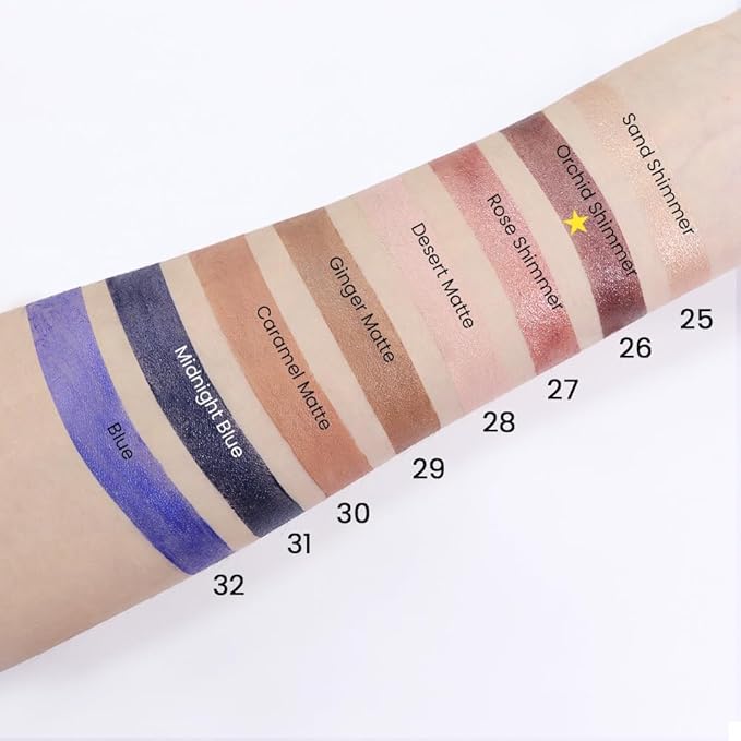 evpct 2Pcs Cream Eyeshadow Sticks Set for Eyes Waterproof, Orchid Shimmer Matte Eye shadow Stick Pencil Pen Bulk sombras en crema para ojos 26+26