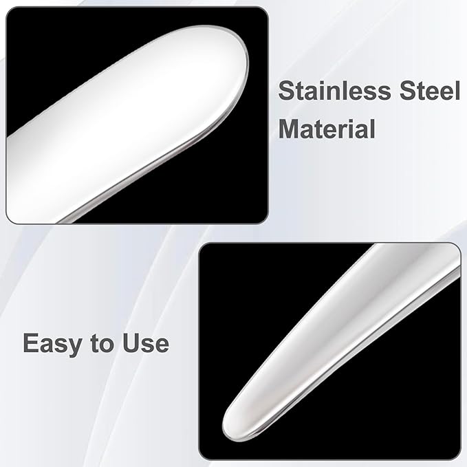 3pcs Mini Metal Makeup Spatula, Reusable Cosmetic Cream Spatulas Spoon, Skincare Scoop Applicator Facial Massage Beauty Tools for Mixing and Sampling Face Eye Cream- Silver & Gold & Rose Gold