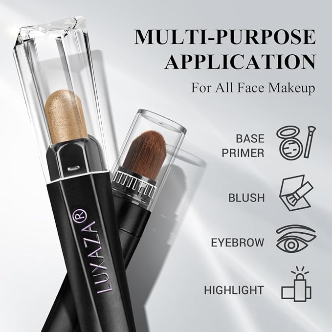 10PCS Eyeshadow Stick,Shimmer And Matte Brown Metallic Cream Eyeshadow Pencil Crayon with Smudge-proof & Waterproof,Eye Brightener Stick, Ideal Gift for Women - Espresso