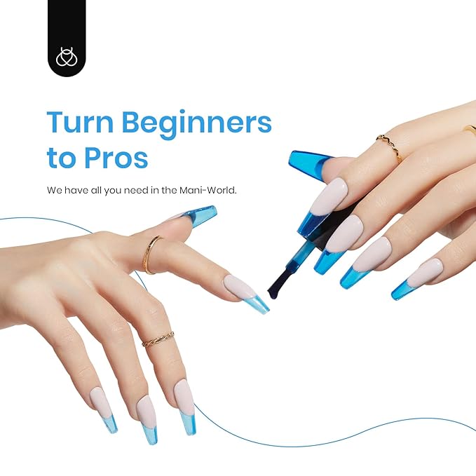 Beetles Blue Gel Polish, 6 Colors Jelly Blue Gel Polish Sliver Glitter Nude Gray Translucent Nail Polish Chasing Breeze Jelly Gel Nail Art Design Soak off Nails Manicure for Girls Women